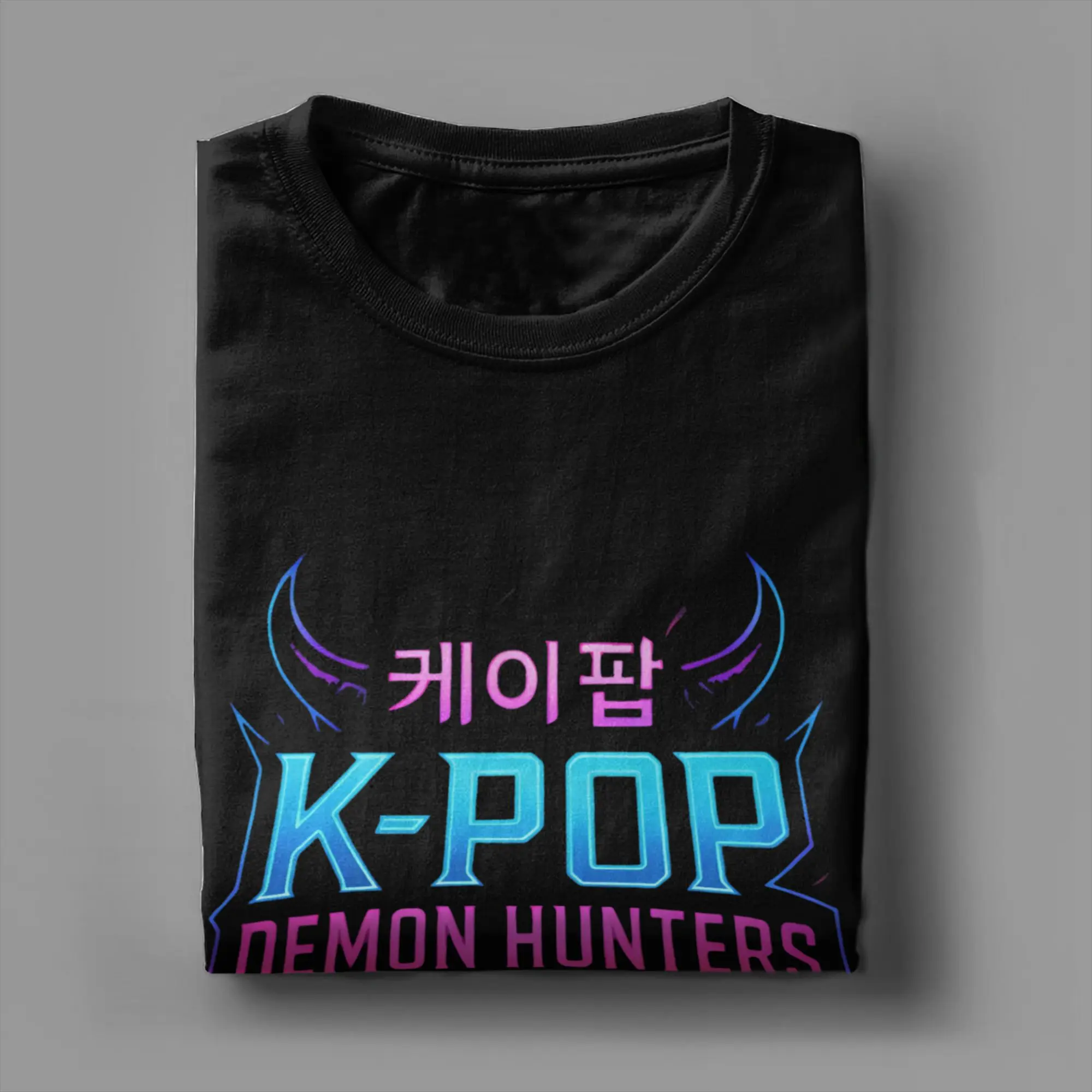 الرجال KPop شيطان الصيادين أنيمي لعبة تي شيرت قطنية عالية الجودة تيز الصيف الجمالية قصيرة الأكمام تي شيرت س الرقبة التي شيرت حجم كبير