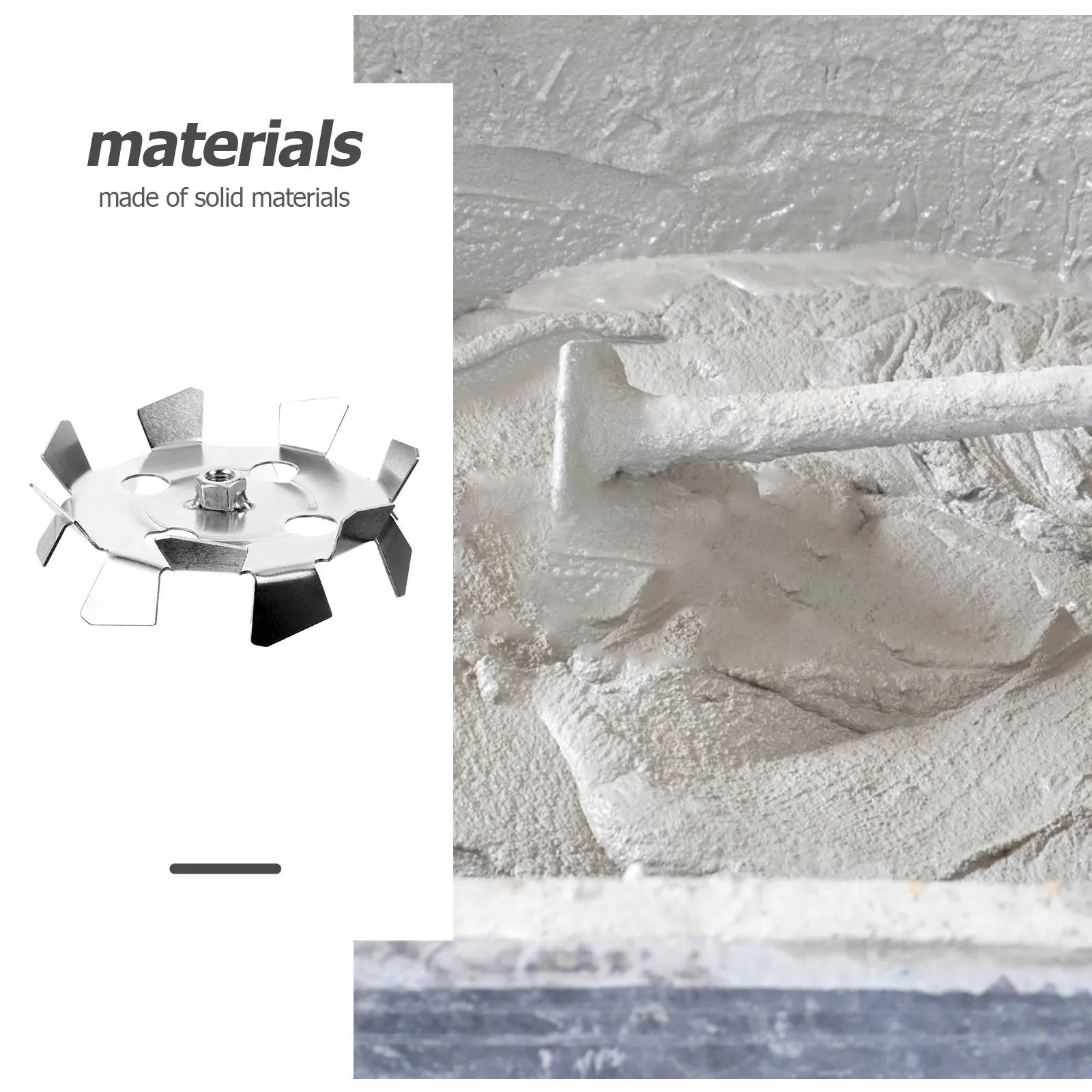 

Mixing Head Tool Drill Paint Mixer Stirrer Electric Hammer Drywall Taping Tools Attachment Galvanized Iron Cement Mixing Stick