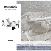 Mixing Head Tool Drill Paint Mixer Stirrer Electric Hammer Drywall Taping Tools Attachment Galvanized Iron Cement Mixing Stick