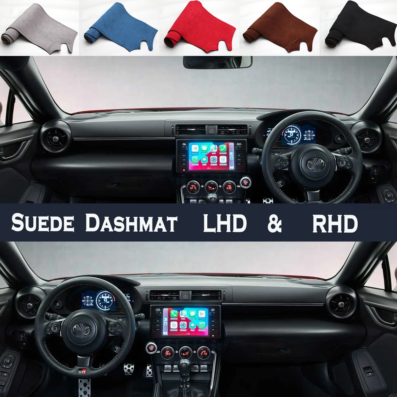 

Автомобильный Стайлинг, замшевые чехлы на приборную панель, аксессуары для Toyota GR86 86 для Subaru BRZ ZN8 ZD 2022 2023 2024 2025