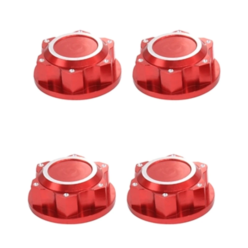 

4 шт. алюминий для Arrma 1/5 Kraton 8S Outcast 8S RC автомобиль 24 мм шестигранные колесные гайки крышка ступицы колеса пылезащитный противоскользящий