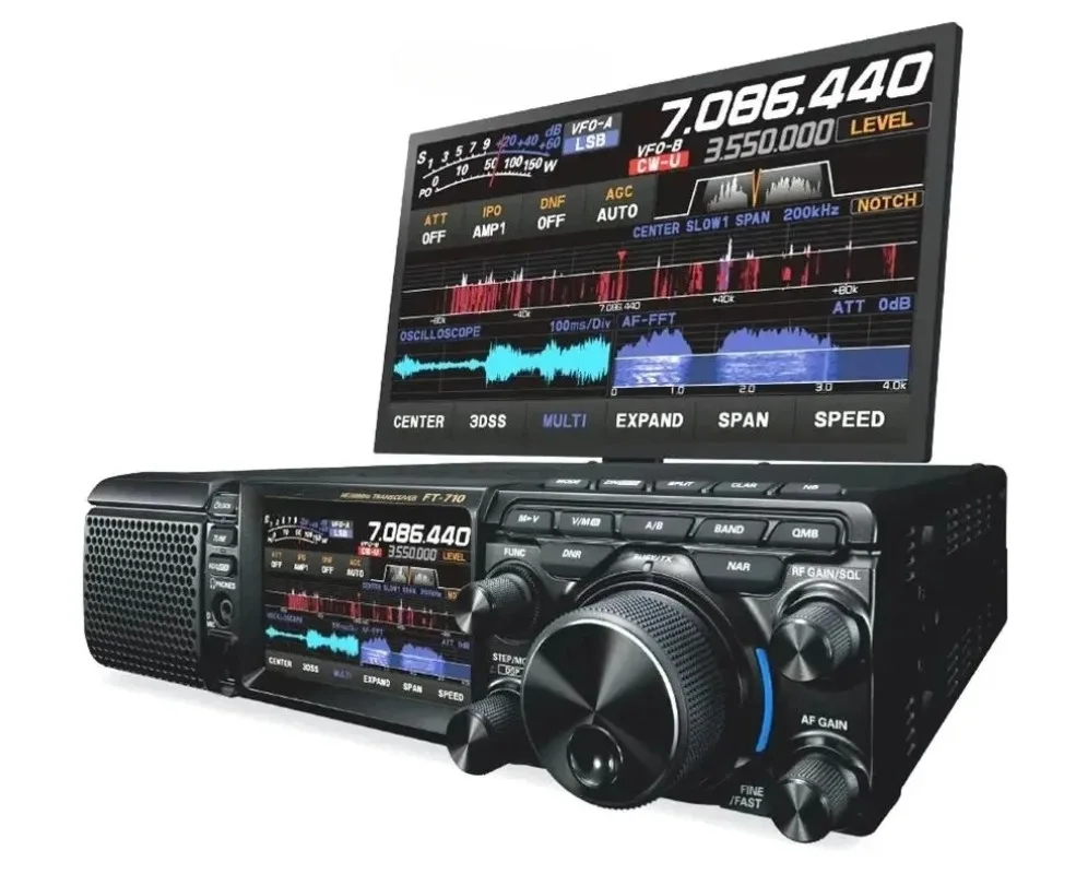 FT-710 AESS HF/50 MHz Base/Portable Transceivers w/SP-40 Speaker FT-710-AESS