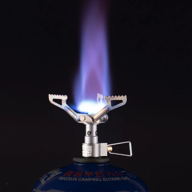 التخييم التيتانيوم موقد صغير محمول في الهواء الطلق بقاء البرية الطبخ نزهة موقد غاز معدات التخييم في الهواء الطلق موقد غاز