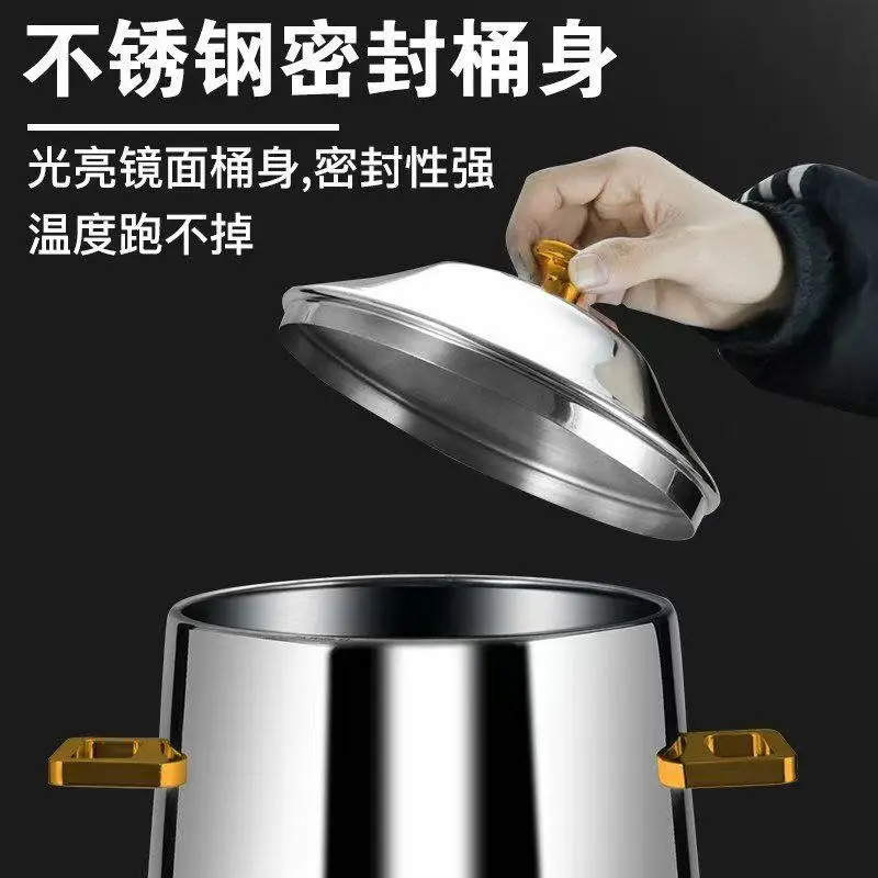 Stainless steel juice tripod export special with faucet hot and cold beer milk tea beverage hotel buffet