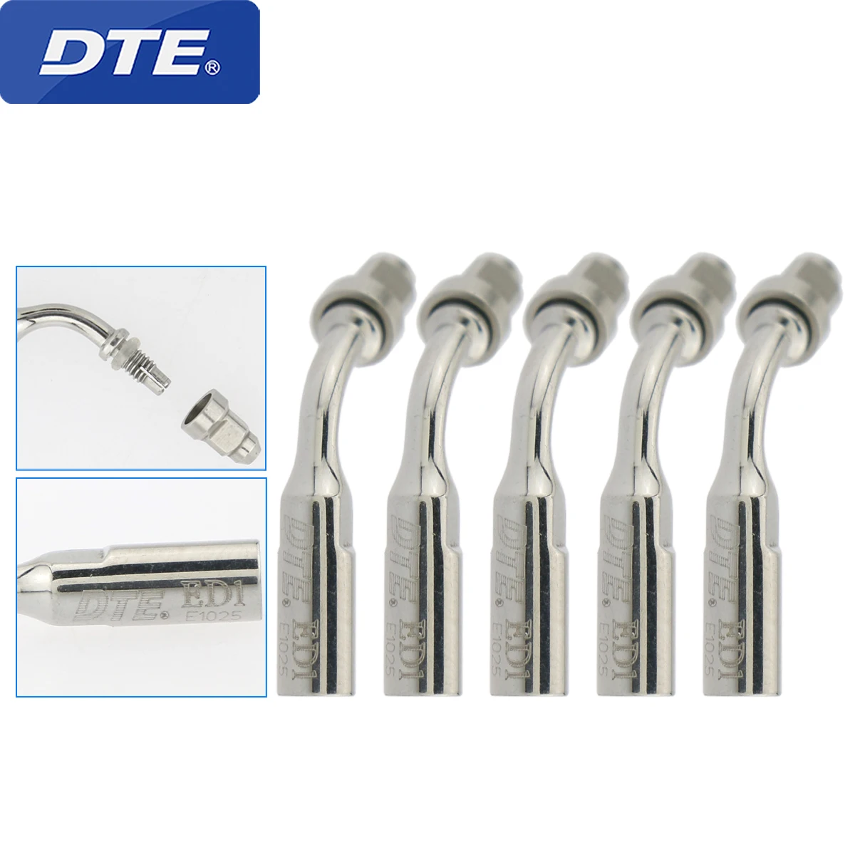 ED1 Dental Ultrasonic Endodonticss Scaler Tips  Piezo Endo Root Canal for Satelec DTE