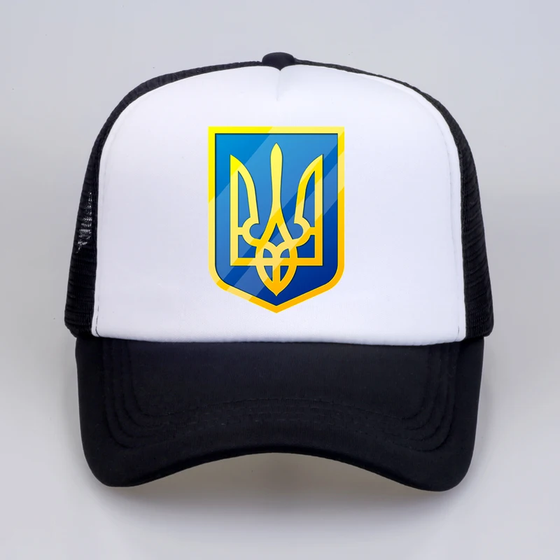 

Summer Fashion Ukraine Baseball caps high quality Print Ukrainian Logo summer Leisure Baseball Mesh Trucker Cap hat