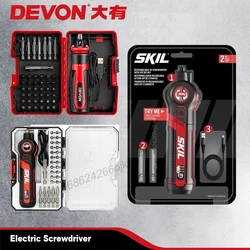 Skil SD5612 Cordless Electric Screwdriver Rechargeable USB Charger Mini Handheld Power Tool  Repair with Drill Bits Set