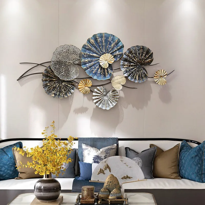 Colgante de pared de hierro forjado chino, decoración creativa para el hogar, dormitorio, cabecera, estéreo antiguo
