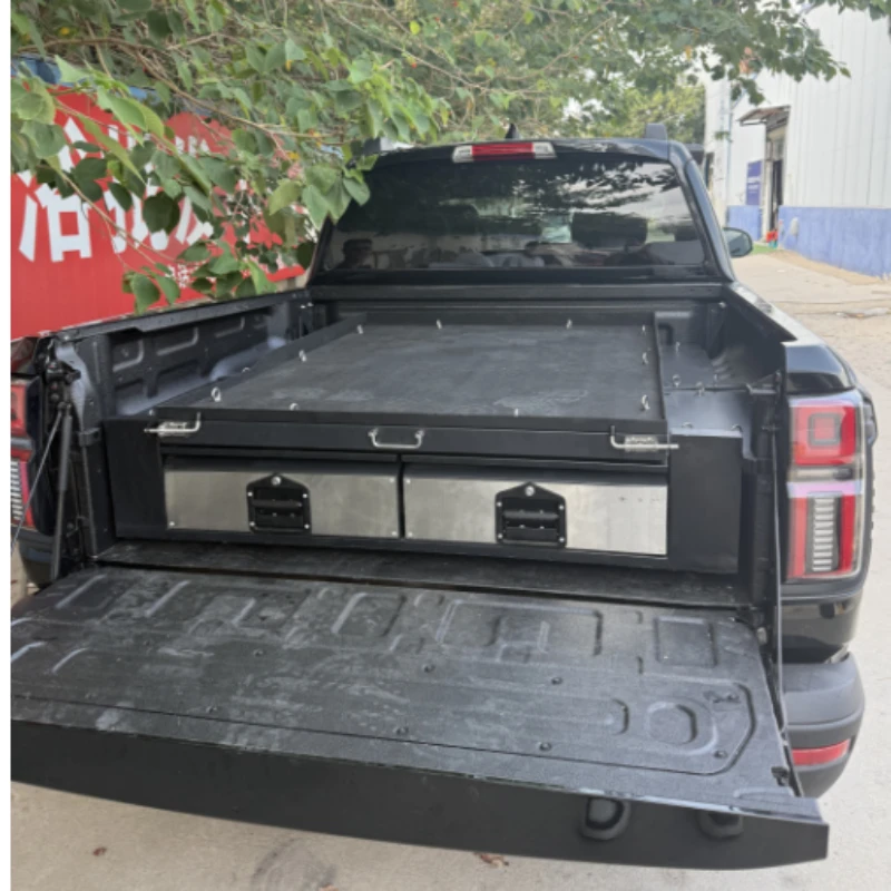 Picture 5: Car Accessories Pickup Truck Bed Sliding Storage Container, Cargo Organizer System For Overlanding Travel