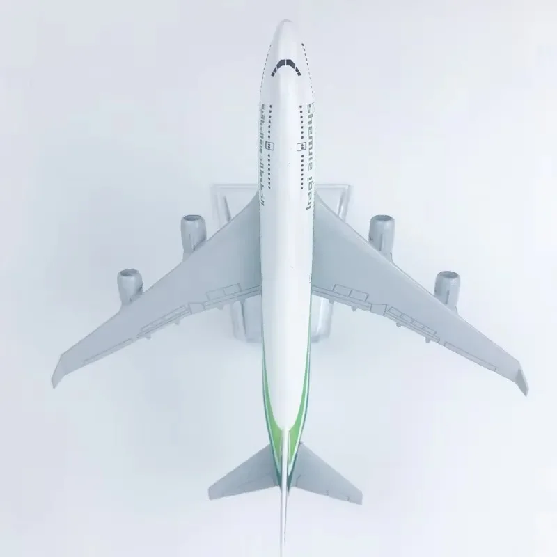 16cm 1:400 Scale 747 Alloy Metal Aircraft Model Iraqi Airways B747 With Aircraft Stand Collectible