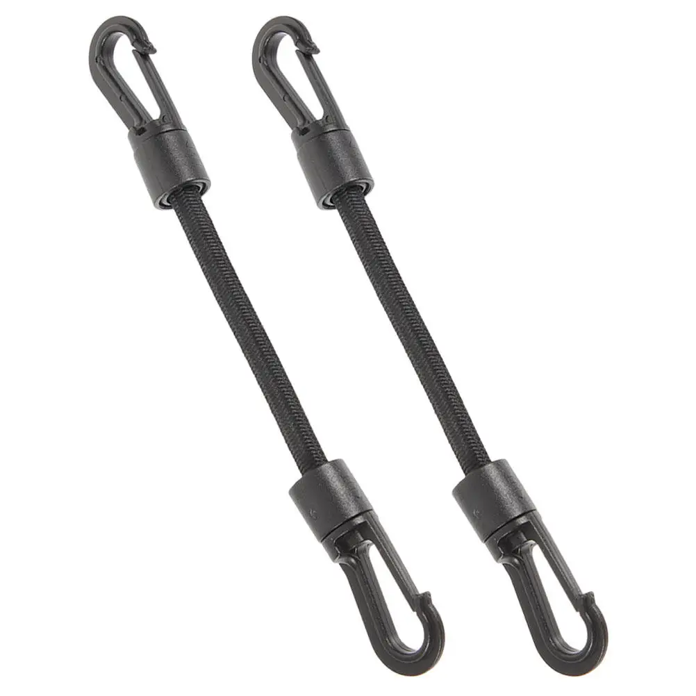 2Pcs Elastic Hook Strap with Superior Flexibility for Camping Tent Gear Kayak Trailer Bike Roof Rack Tie Down Outdoor Accessory