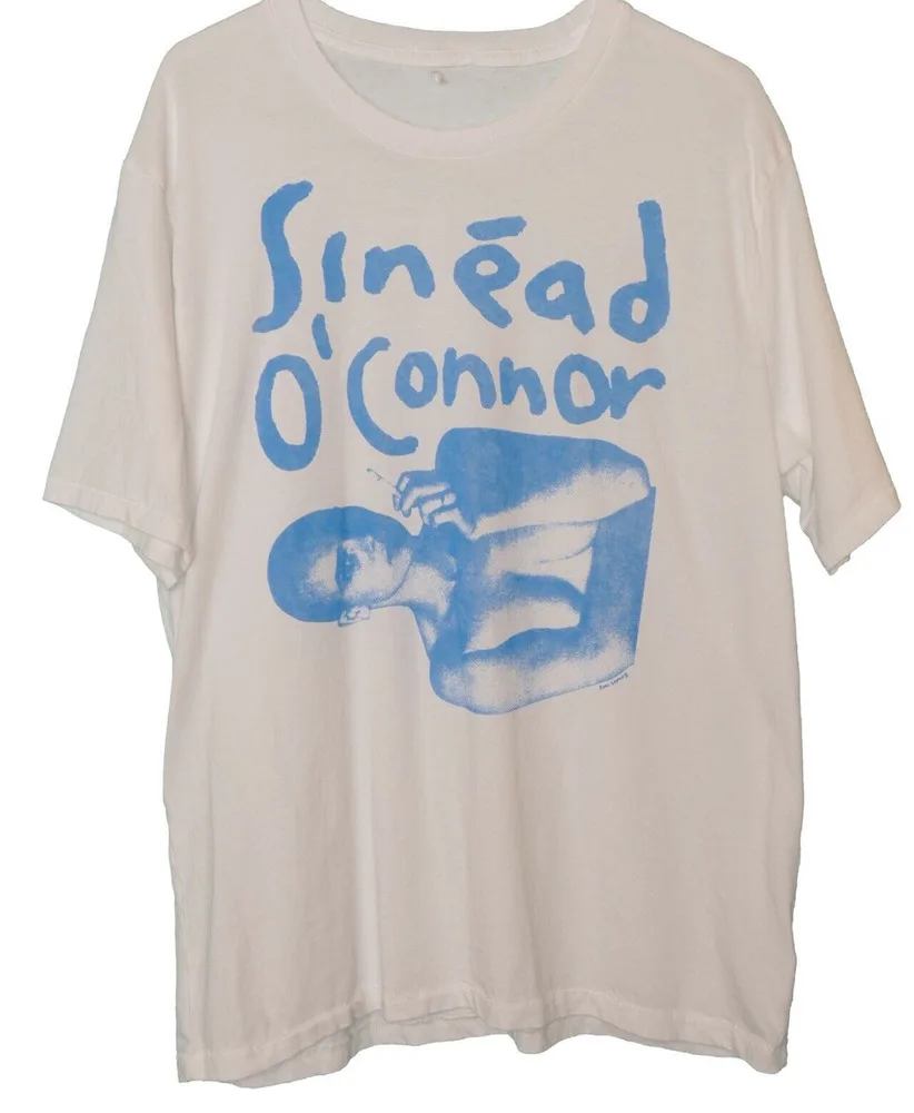 VTG Sinead O Connor smoking WHITE T-shirt Short sleeve All sizes S-5Xl 1F597 Anime pattern clothing high quality 100% cotton sho