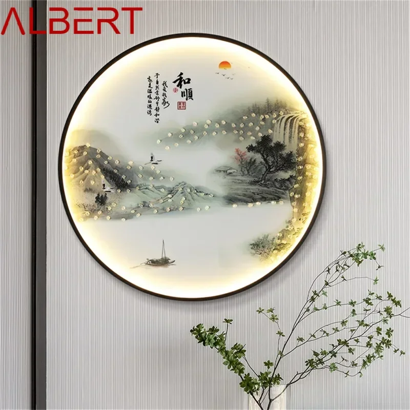 ALBERT-Applique Murale d'Nikà LED de Style Chinois, Luminaire Créatif pour la Maison, le Bureau, la Chambre à Coucher