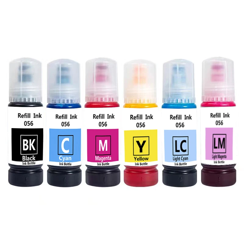 

For Epson 056 057 Refill Ink Kit For Epson L8058 L18058 L8050 L18050 L18100 Printers Vivid Color Refill Ink Kit
