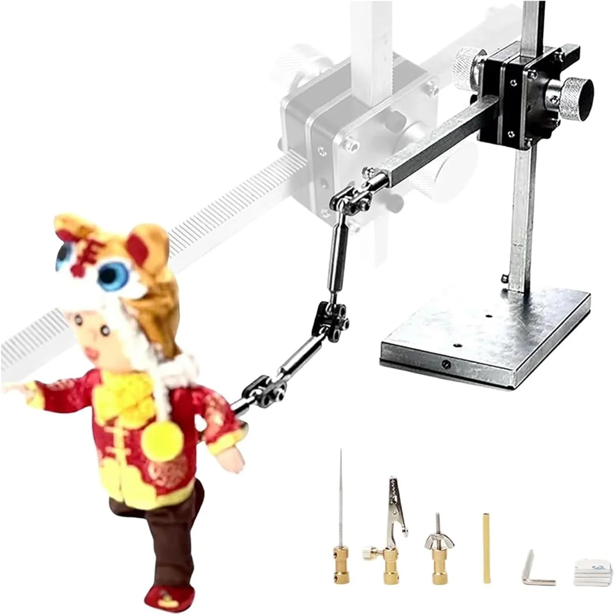 

Y31A Stop Motion Armature Kit, Stainless Steel Stop Motion Rig with 5 Connectors for Animators Video Photography (16cm)