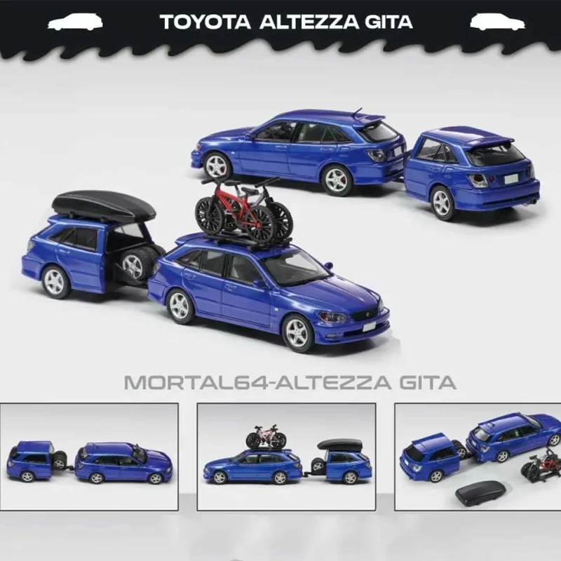 طبعة محدودة 1:64 مورتال تويوتا ألتيزا جيتا إيليت واجون إليكسير مصنع لكزس هو سبورتكروس سبيكة دييكاست نموذج JDM لعبة المشجعين