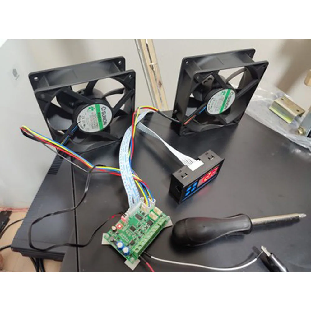Imagem -02 - Regulador de Velocidade Digital dc Fan Regulador Controle de Temperatura Economia de Energia Comunicação Rs485 Pwm 48v 12v 24v
