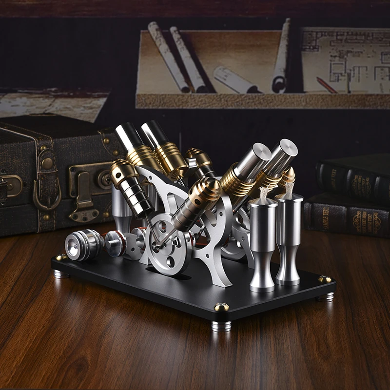 Ferramenta educacional de fabricação de alta qualidade de precisão de motor de cilindro duplo M16-22-D