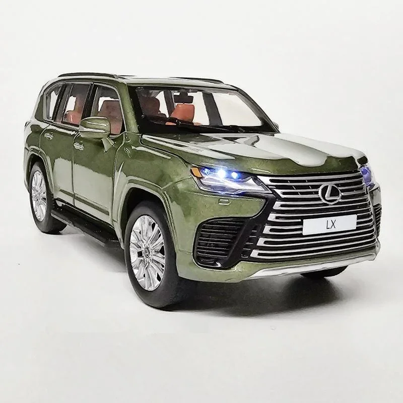 New 1:32 LX600 SUV Alloy Luxy Car Model Diecasts Metal Off-road Vehicles Car Model High Simulation With Light Childrens Toy Gift