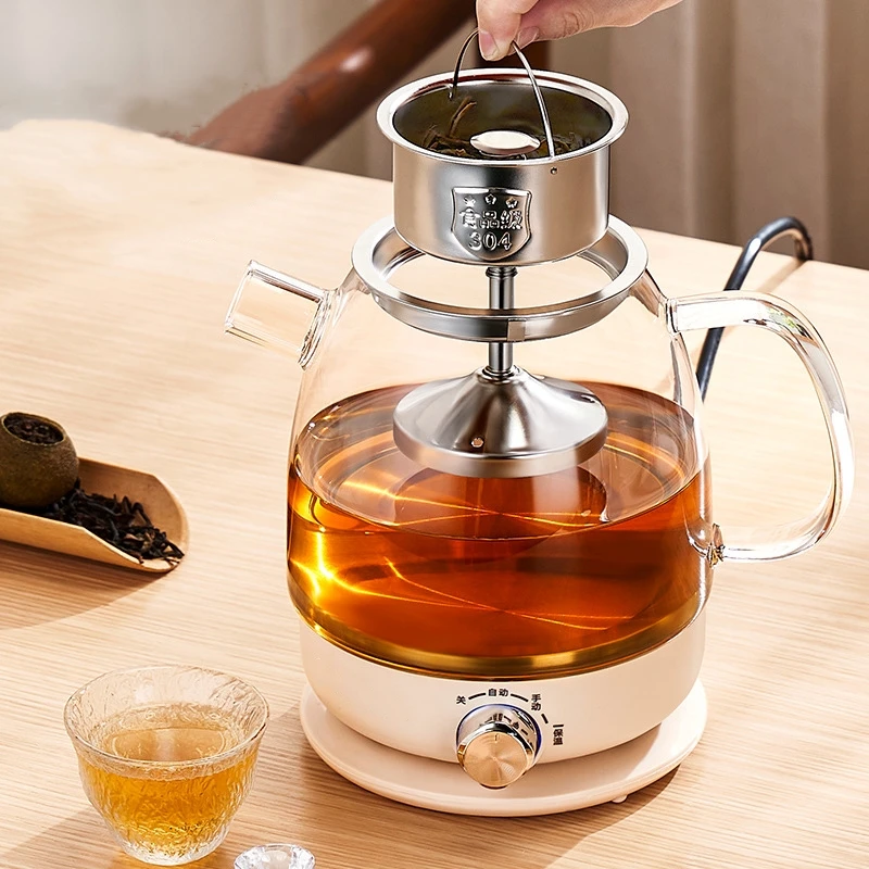 1000ml Electric Kettle Pu\'er Tea Steaming Teapot Home Multi-function Tea Making Machine Automatic Insulation Steam Teapot 600W