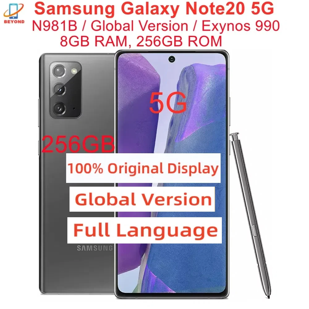 Samsung Galaxy Note20 5G N981B Global Version 6.7