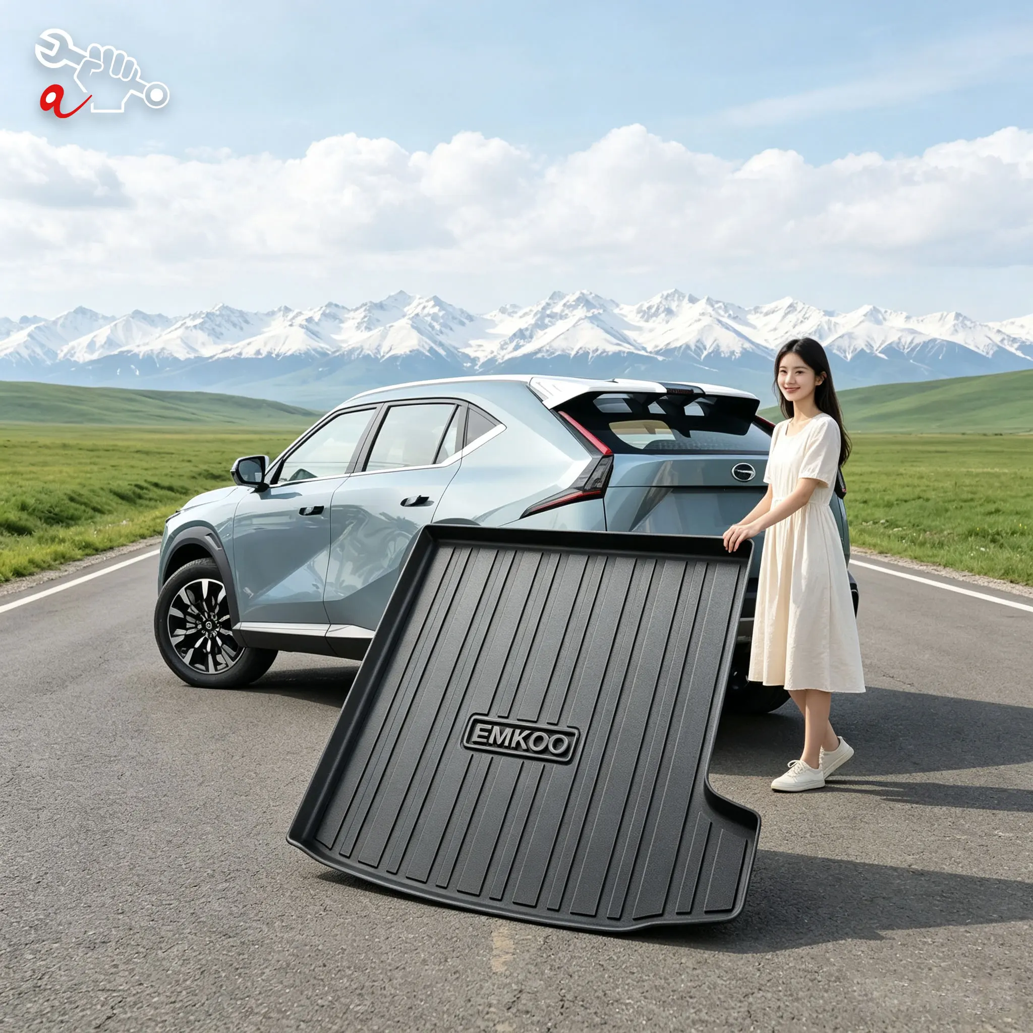 Custom Fit TPE Trunk Mat For ‌GAC Trumpchi Emkoo 2022-2026 Rear Cargo Liner Durable Anti-Dirty Cargo Boot Liner Trunk Pad