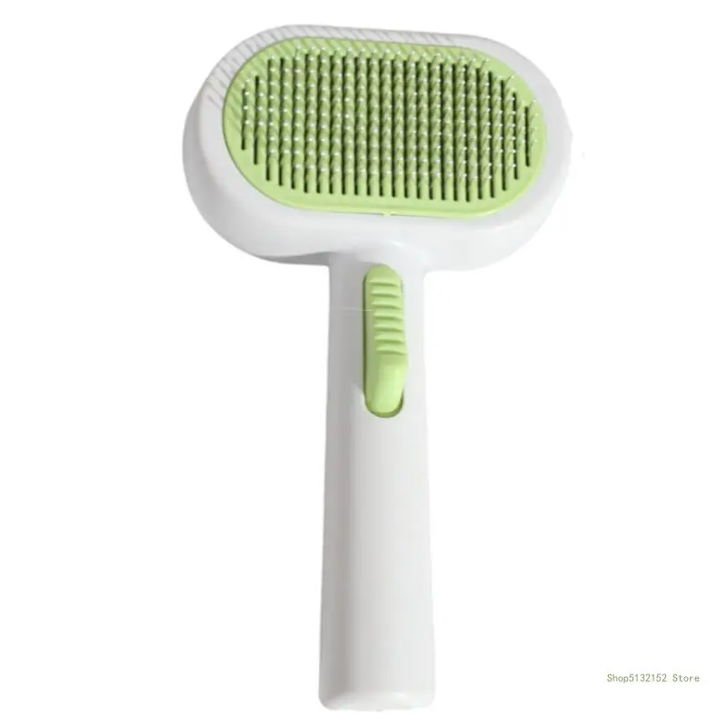 QX2E Pet Grooming Comb Double Side Cats Dog Gentle Detangling Deshedding Hair Brush