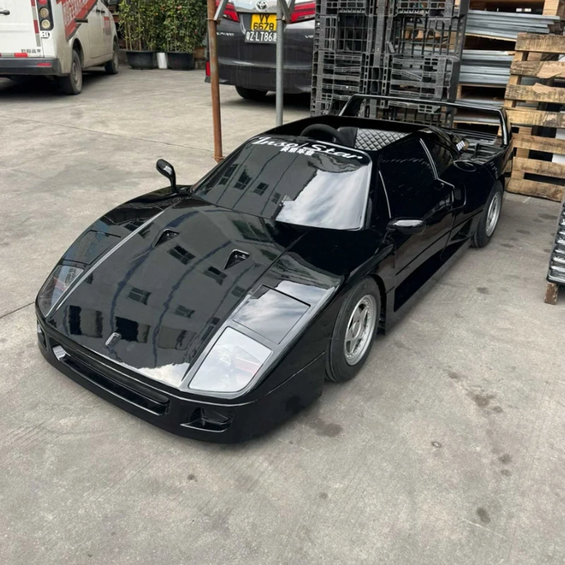 Hot sale ride on drift go kart 72V drift kart with music function, multi classic car shape metal plastic pull back ride on toy f view 4