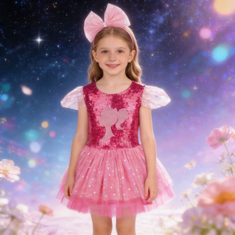 

Kids Princess Dress, New Arrival Girls Cosplay Costume, Sweet Birthday Party Outfit for Halloween & Christmas Stage Performance