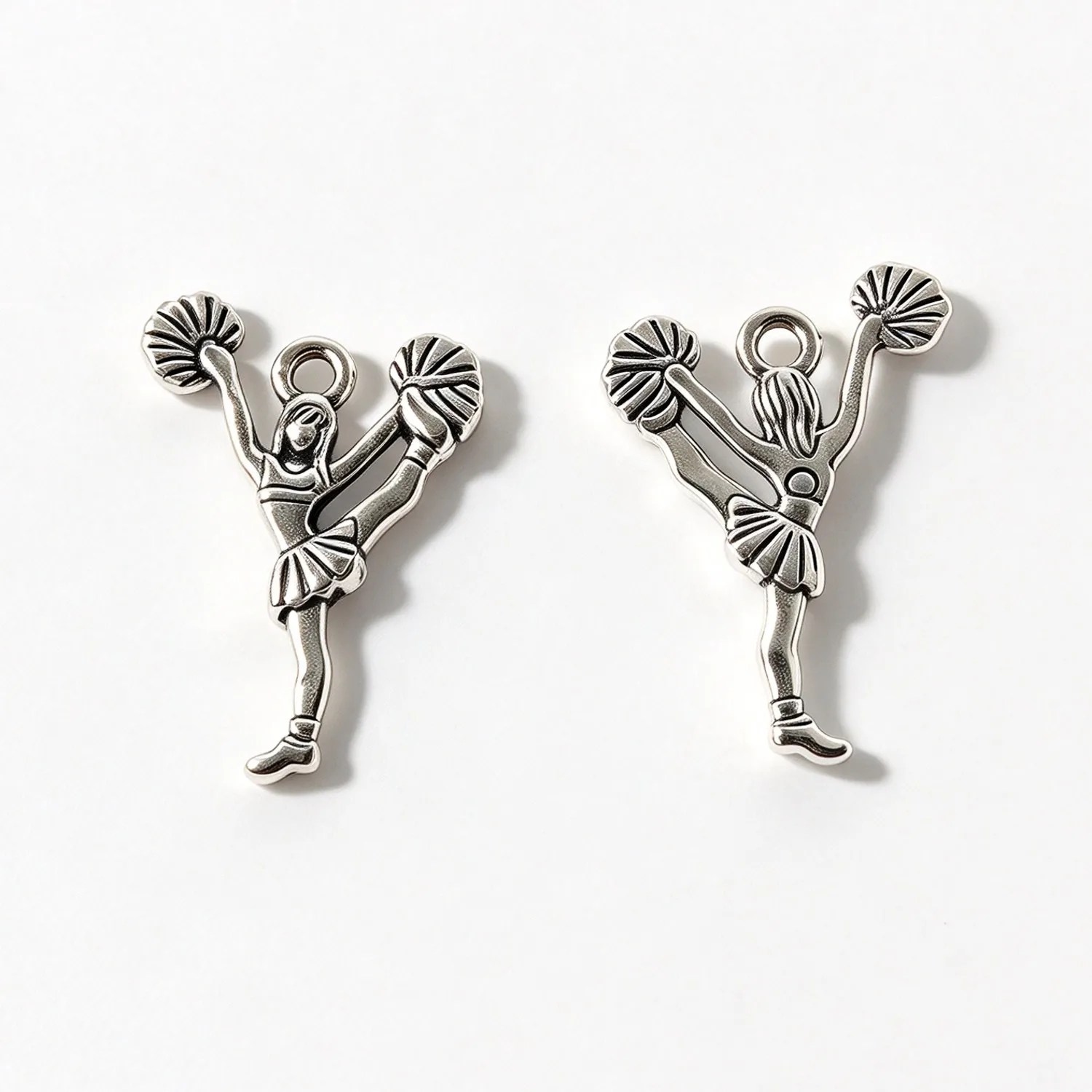 20pcs 26x17mm Antique Silver Color Cheerleader Dance Alloy Pendants for DIY Handmade Jewelry Making Charms & Findings H5332
