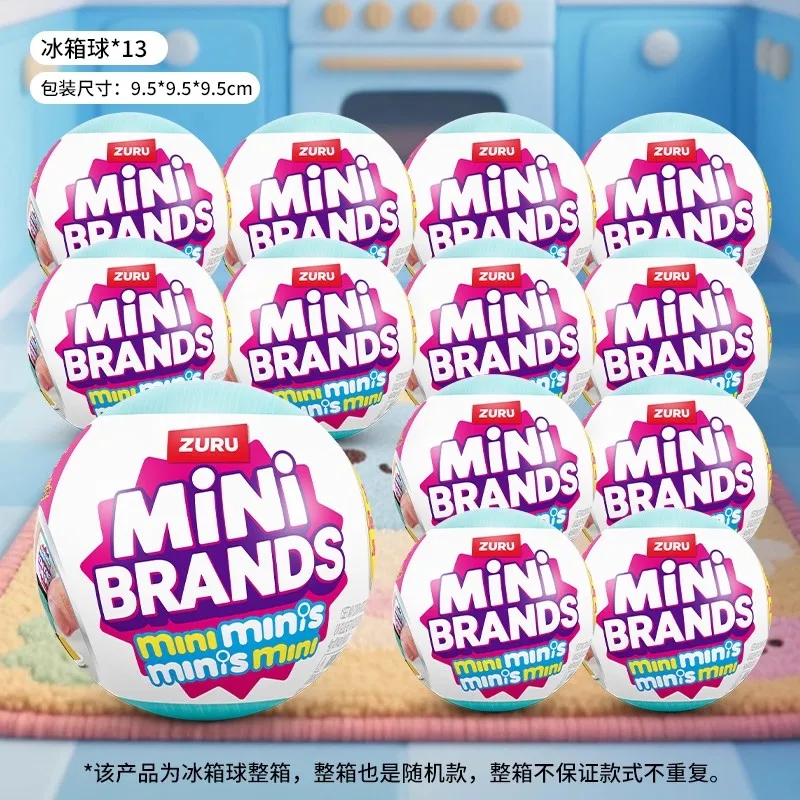 

Hot Sale In Stock Zuru Mini Brand Filled Refrigerator Mini Display Toy Blind Box Miniature Toy Set Girl Collecting Toys Gift