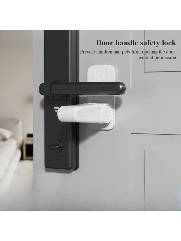Serrure universelle de poignée de porte, serrure de sécurité pour enfants et bébés, Anti-rotatif, liaison de porte professionnelle, serrure de sécurité multifonction