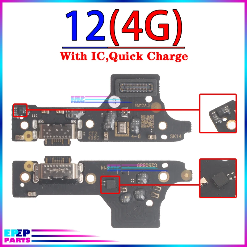 Usb Dock Charger Connector for Xiaomi Redmi Note 12 12S 13C Pro Plus + 4G 5G Charging Board Module Flex Ports