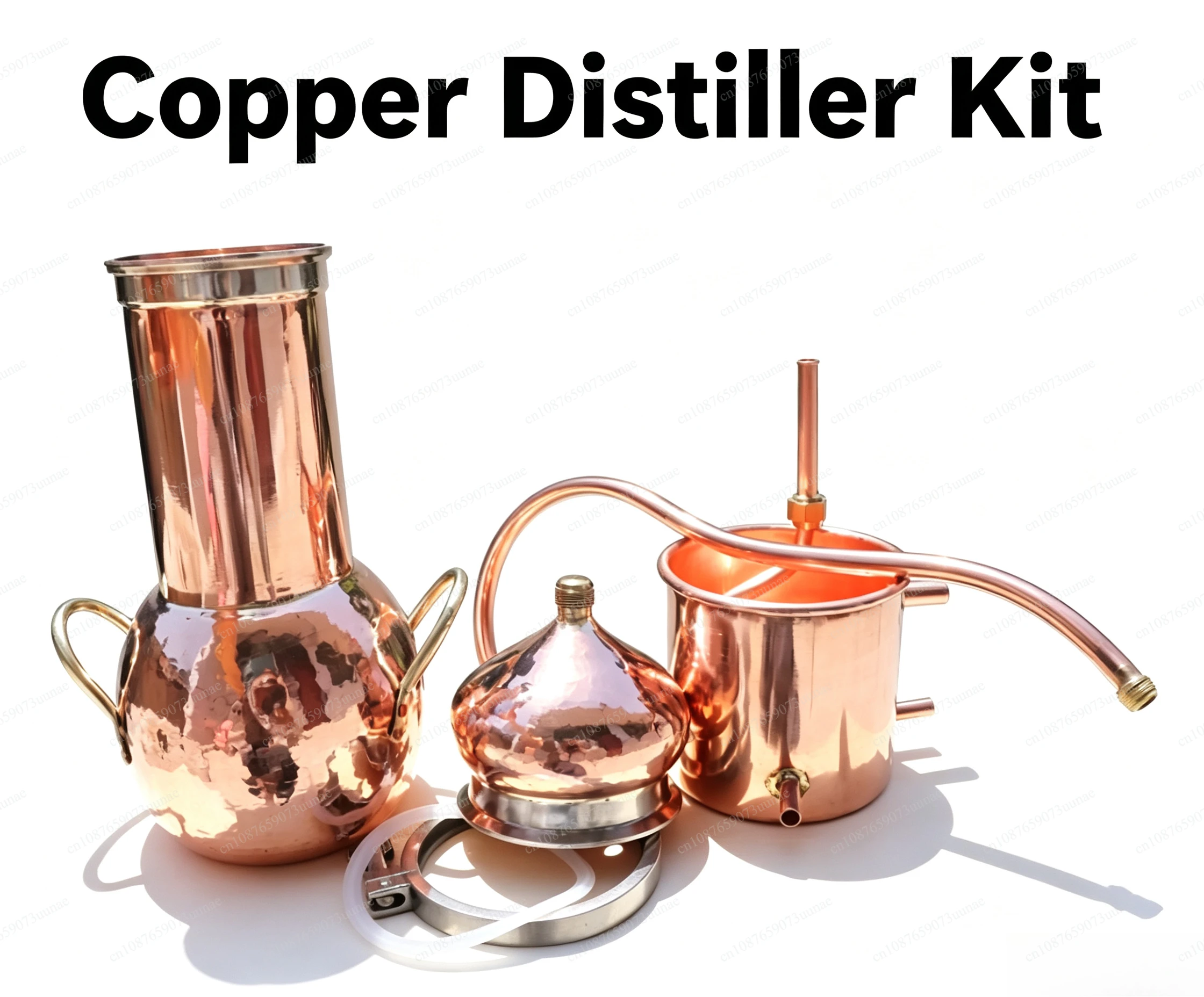 2L Copper Distiller Household Distillation Equipment Hydrosol Machine For Making Hydrosol Essential Oil Distilled Home Brewing