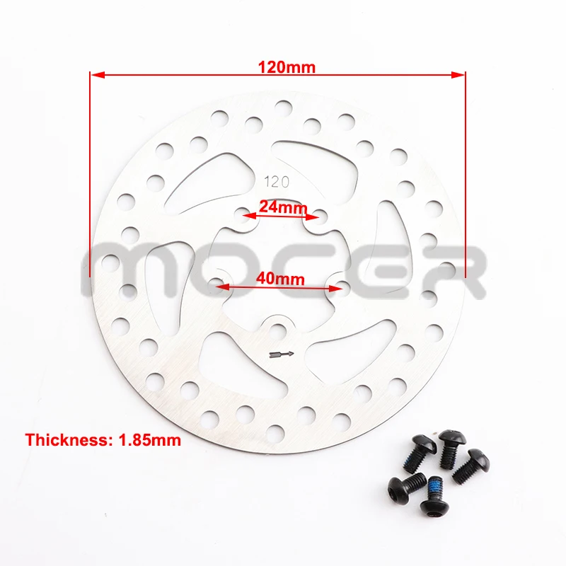 120 مللي متر قرص الفرامل الدوار مع 5 مسامير ل شاومي M365 برو سكوتر الكهربائية Mijia M365 الخلفية عجلة الفرامل القرص الملحقات #6