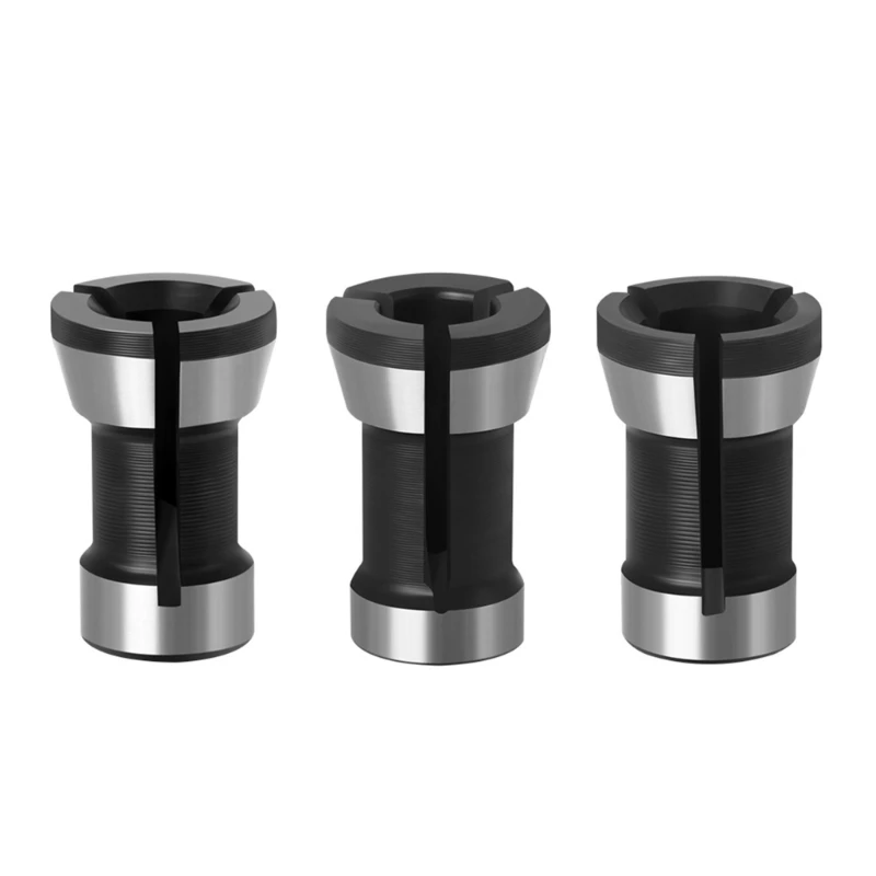 2024 New 3Pcs Trimmers Collets Adapter for Enhanceds Routers Performances and Stability