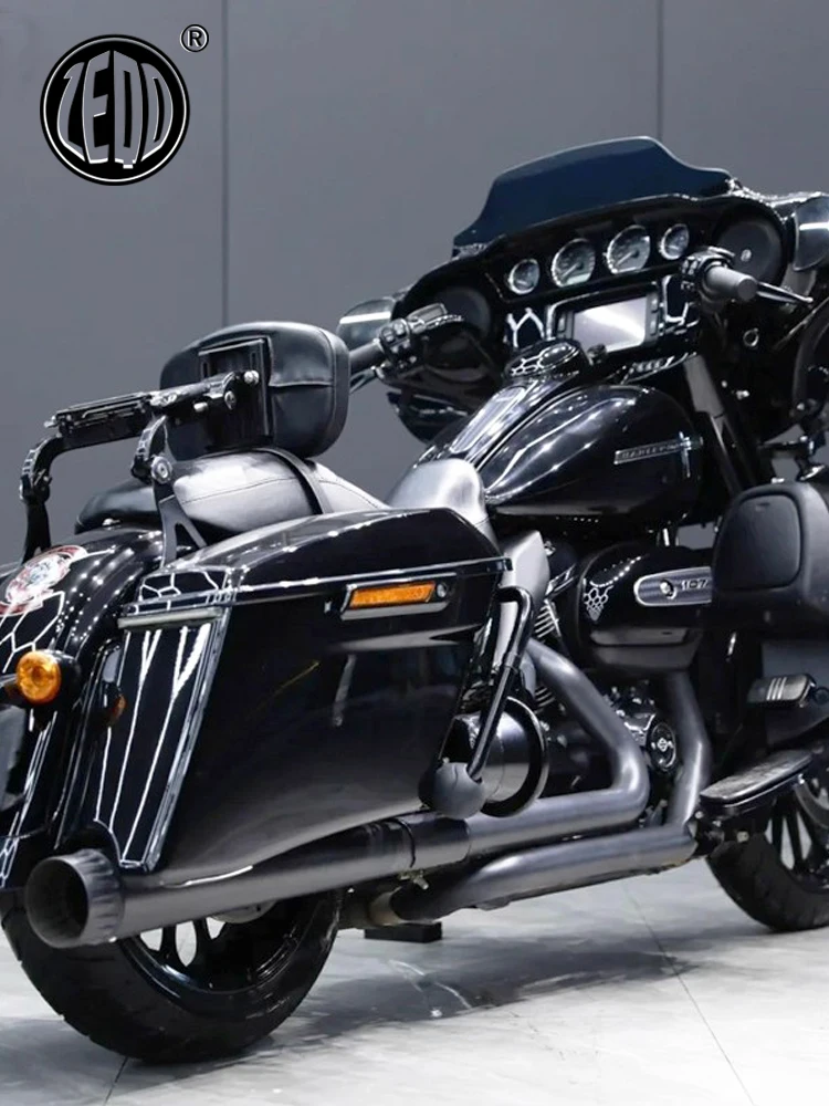 Fits Harley Twin Cam Highway King Street Glide Road King Touring Motorcycles Modified Front Exhaust Pipe Upgrade Thickened 96-25