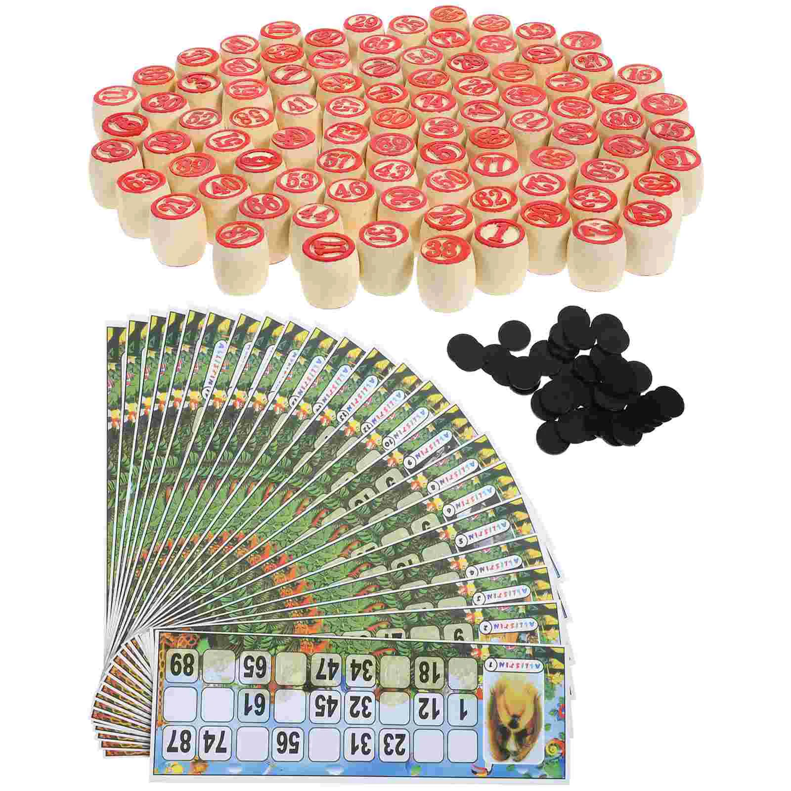 Numbers Chess Game Interesting Bingo Papers Calling Cards Tickets Interactive Party And Toy