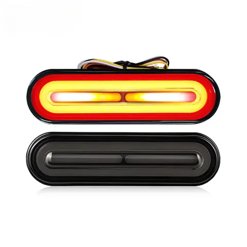 60led Motorcycle 3 in 1 LED Tail Lights Sequential Turn Signal Light DRL Stop Brake Light For Yamaha Kawasaki Cafe Racer Bobber