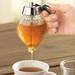 Honey Squeeze Storage Kitchen Honey Container Dispenser Honey Syrup Dispenser ABS Pot Vintage Honeycomb Bottle