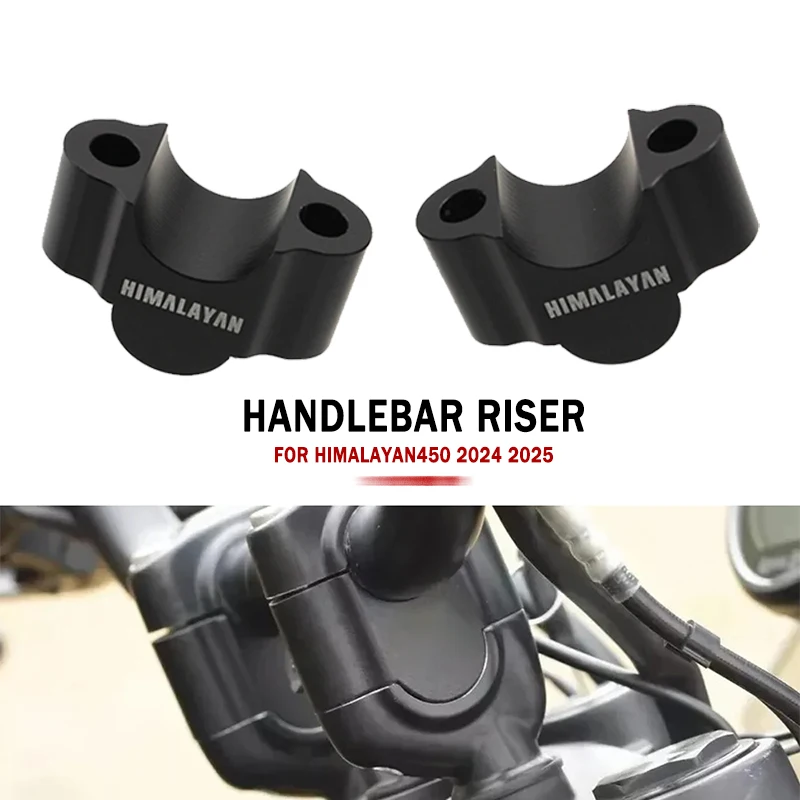 Motorcycle Handlebar Riser Mount Handle Bar Clamp Rise Extend Adapte For Royal Enfield Himalayan 450 Himalayan450 2024-