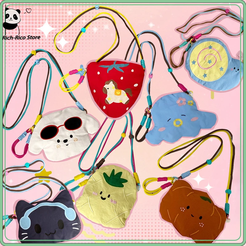 

Mini Crossbody Bag, Cute Lightweight Contrast Color Bag, Portable Storage Bag for Daily Use