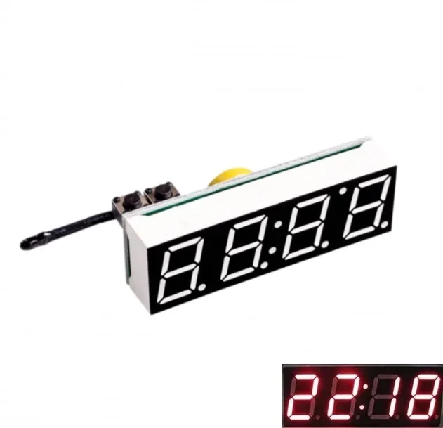 1PCS 3 in 1 LED DS3231SN Digital Clock Temperature Voltage Module DIY Electronic Red