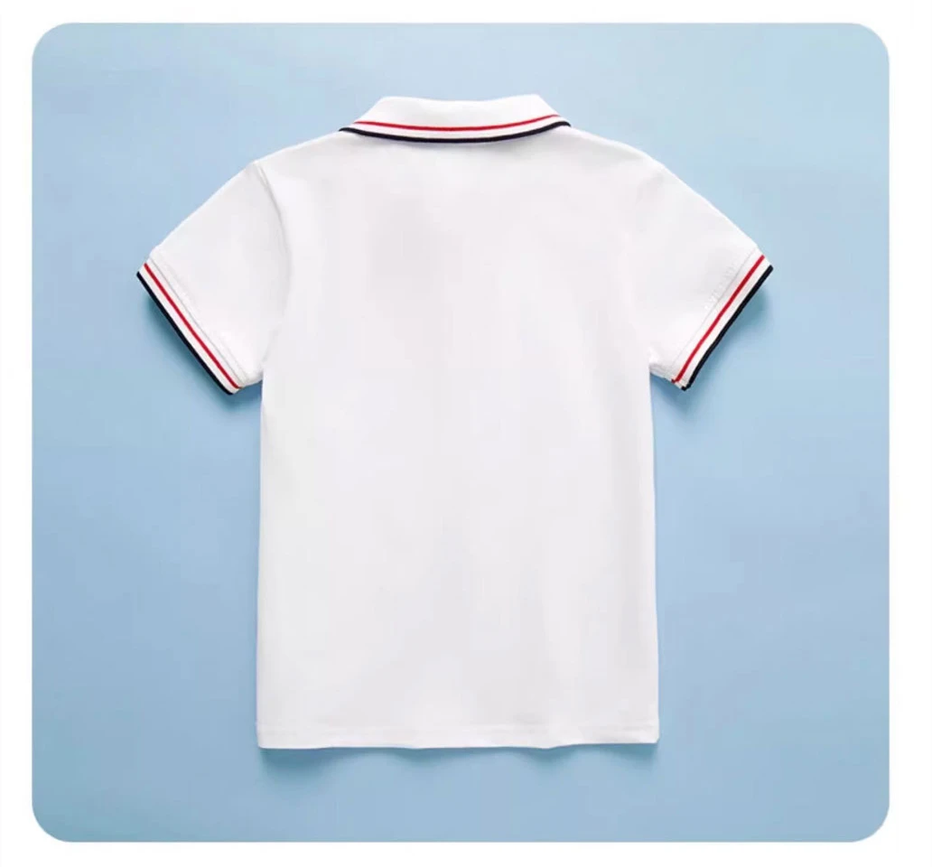 4-13T summer child kids boys girls cotton polo shirt