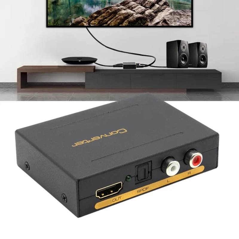 عالية الدقة 4K60Hz HDTV المتوافقة مع محول الفاصل السمعي لمكبرات الصوت