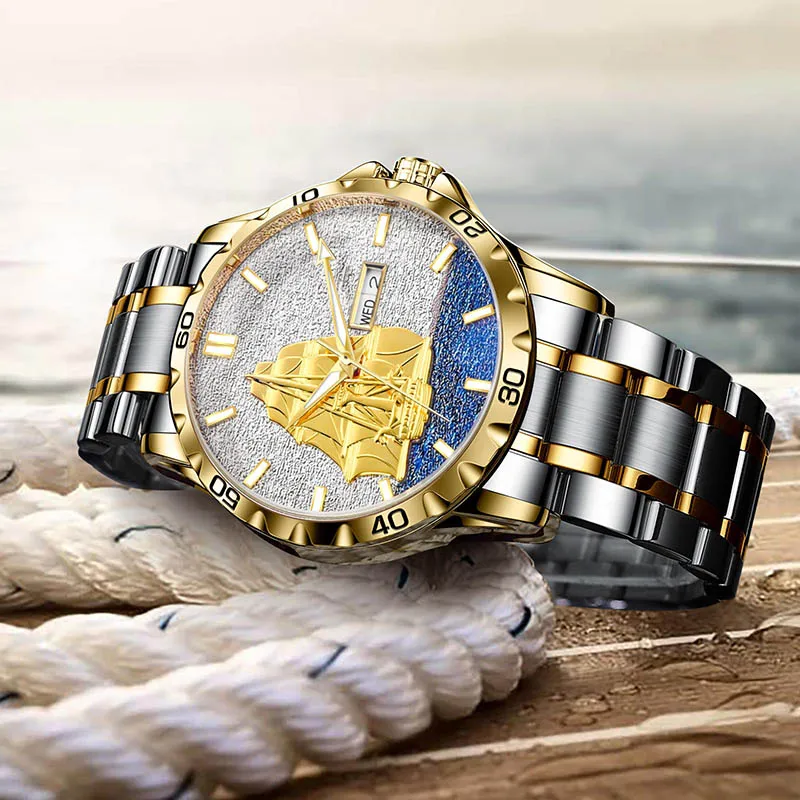 GLENAW sets sail to design authentic men's fully automatic mechanical watches, fashionable business watches, waterproof watches