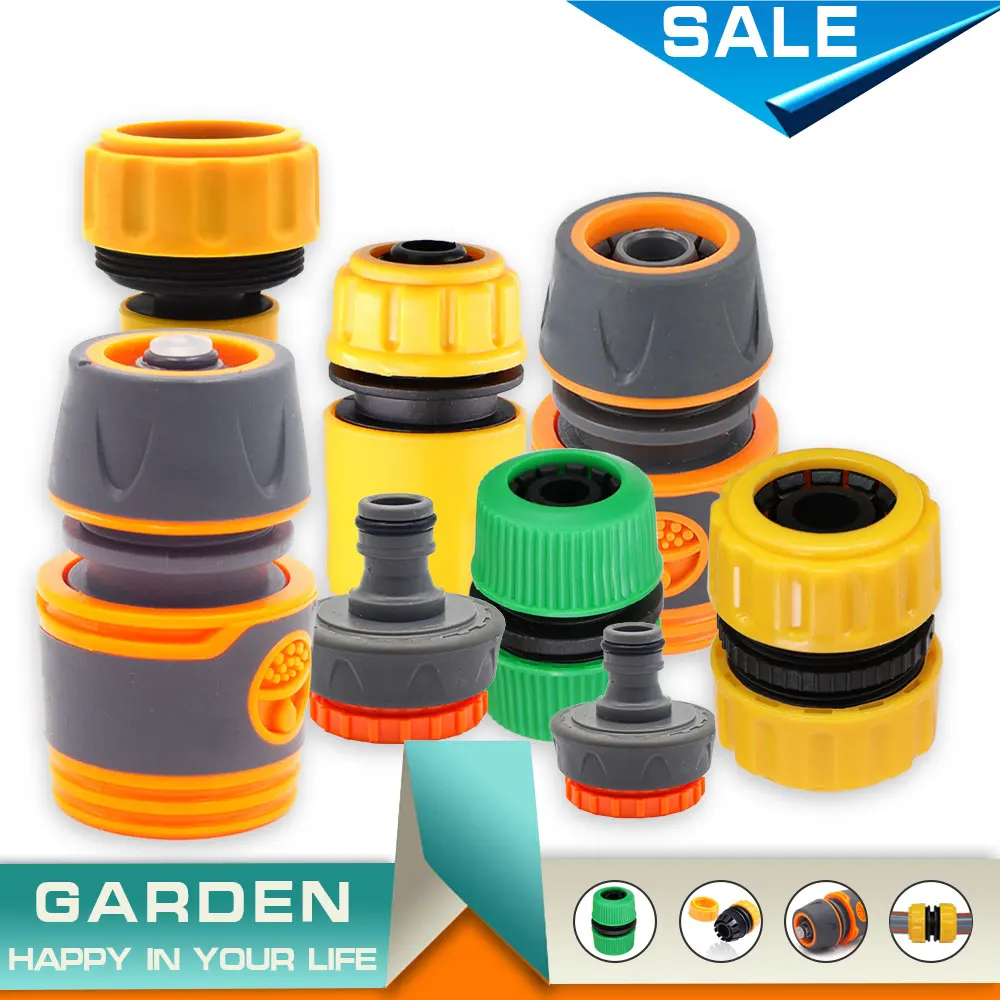 

Garden 1/2" 3/4" 1" Tap PE Hose Quick Connectors Repair Damaged Leaky Water Tubeing Adapter Pipe Fitting Irrigation Tube Joint