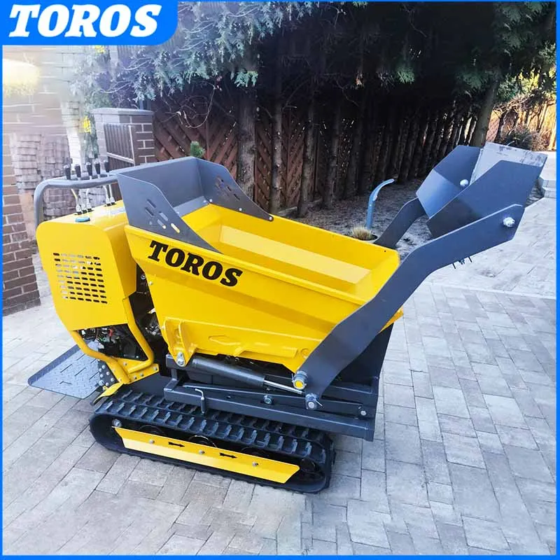 

Мини-гусеничный самосвал-погрузчик Dumper грузоподъемностью 500 кг для строительных работ с малым двигателем