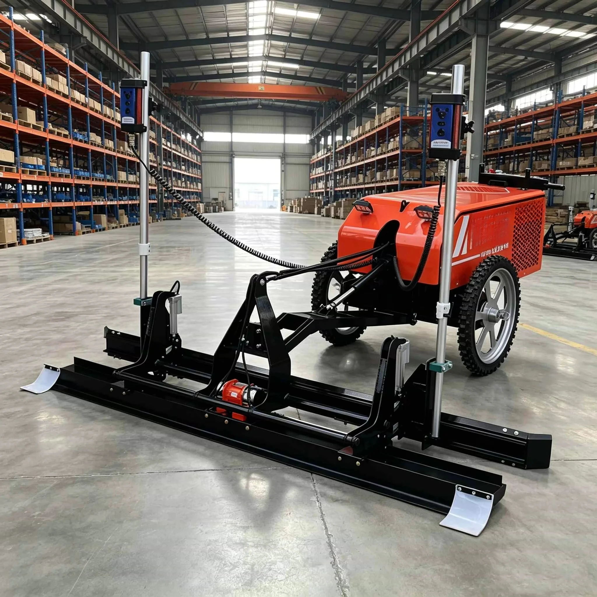 Ride on Concrete Laser Screed Laser Leveling Machine Industrial Vibratory System for Commercial Building Floor 2.5m Width