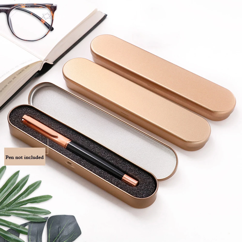 Portable Pencil Box Metal Pencil Case Tin Box Kids Gifts Stationery Box Storage Box Pen Case Multifunction Student School Supply